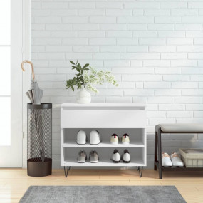 Shoe Cabinet White Engineered wood, metal Shoe Cabinet