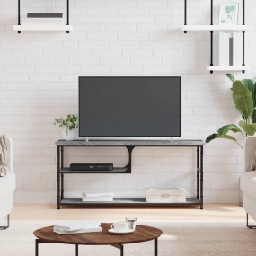 TV Cabinet Grey Sonoma Engineered Wood, Steel 40.6 x 15...