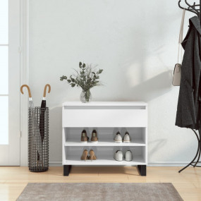 Shoe Cabinet High gloss white Engineered wood, metal Me...