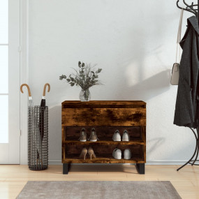 Shoe Cabinet Smoked oak Engineered wood, metal Medium