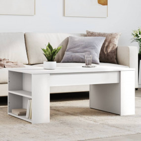 Coffee Table White Engineered wood Small Coffee Table