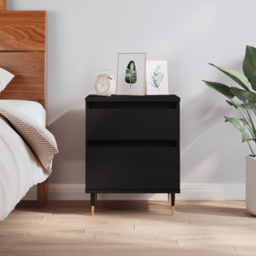 Bedside Cabinet Black Engineered wood, Metal 15.7x13.8x...
