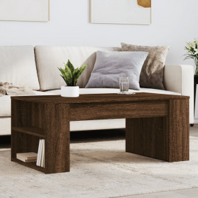 Coffee Table Brown Oak Engineered Wood Medium Coffee Ta...