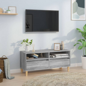 TV Cabinet Grey sonoma Engineered wood, Eucalyptus wood