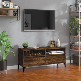 TV Cabinet Smoked oak Engineered wood, metal