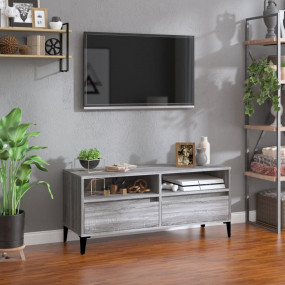TV Cabinet Gray sonoma Engineered wood, metal Medium TV...