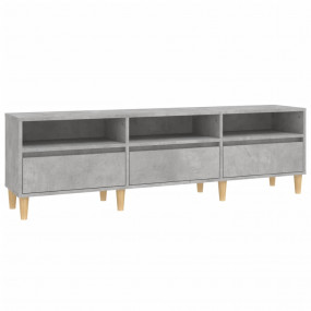 TV Cabinet Concrete gray Engineered wood, eucalyptus wo...
