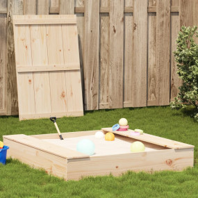 Sandpit Natural Wood Solid Pine Wood Medium Durable Squ...