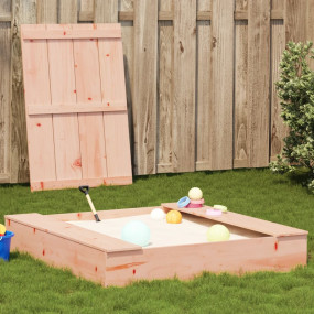 Sandpit Brown Solid Douglas wood 43.7 x 43.7 in Durable...