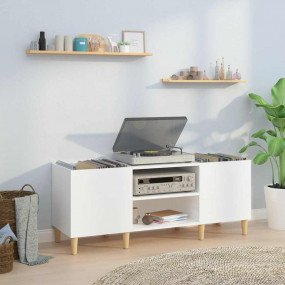 Record Cabinet High gloss white