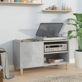 Record Cabinet Concrete gray Engineered wood, solid euc...