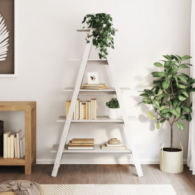 Shelf White Solid pine wood Large Appealing Design 5-Ti...
