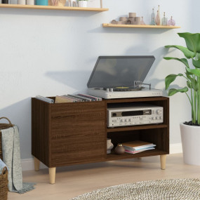 Record Cabinet Brown Oak Engineered wood and Solid euca...