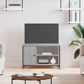 TV Cabinet Grey Sonoma Engineered wood, iron Medium TV ...
