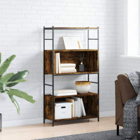 Bookshelf Smoked oak Engineered wood, Iron High Cabinet