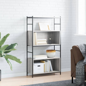 Bookshelf Grey Sonoma Engineered wood, iron Medium