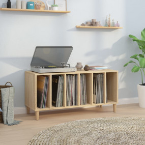 Record Cabinet Sonoma oak Engineered wood Medium Record...