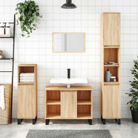Bathroom Cabinet Sonoma Oak Engineered wood