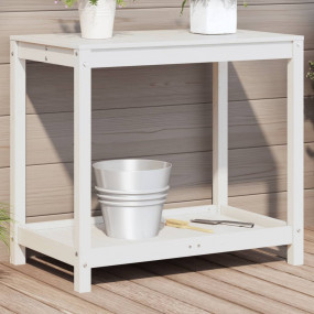 Potting Table White Solid pine wood Medium Potting Tabl...