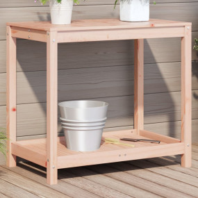 Potting Table Natural Wood Solid douglas wood 32.5 x 19...