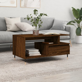 Coffee Table Brown oak Engineered wood, metal Medium Co...