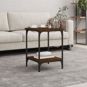 Coffee Table Brown Oak Engineered Wood Medium Coffee Ta...