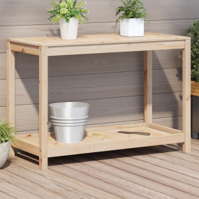 Potting Table Natural Pine Solid Pine Wood Potting Tabl...