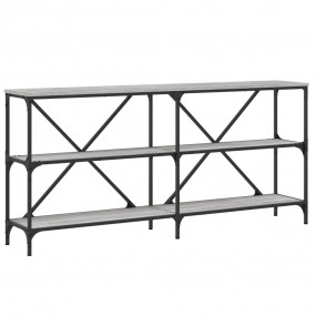 Console Table Grey sonoma Engineered wood, iron 63x11.8...