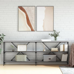 Console Table Grey sonoma Engineered wood, Iron