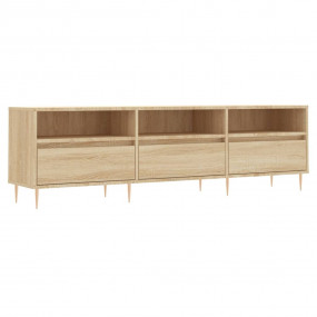 TV Cabinet Sonoma Oak Engineered Wood, Iron 59.1 x 11.8...