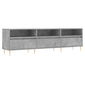 TV Cabinet Concrete grey Engineered wood, Iron Large TV...