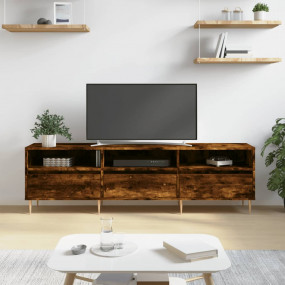 TV Cabinet Smoked Oak Engineered wood, Iron