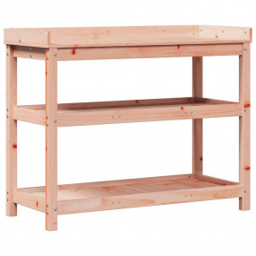 Potting Table Natural wood color Solid Douglas wood Med...