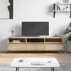TV Cabinet Sonoma Oak Engineered Wood TV Cabinet Rectan...