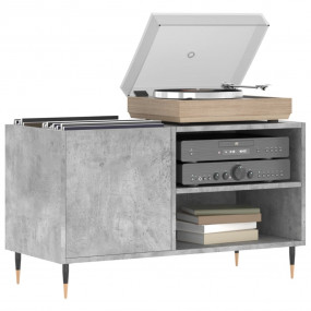 Record Cabinet Concrete Grey Engineered wood, iron
