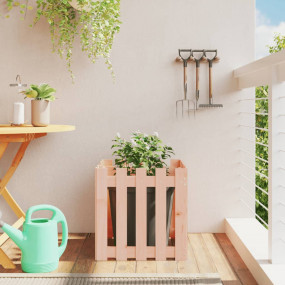 Garden Planter Natural wood Solid Douglas wood Medium