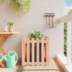 Garden Planter Brown Solid Douglas Fir wood Medium Dura...