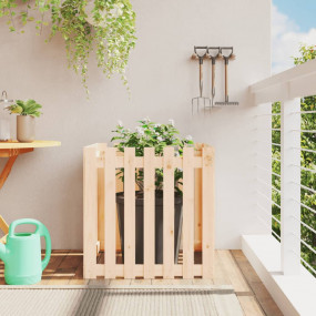 Garden Planter Natural Pine Solid Pine Wood Medium Dura...