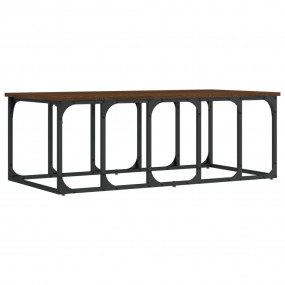 Coffee Table Brown Oak Engineered wood, metal