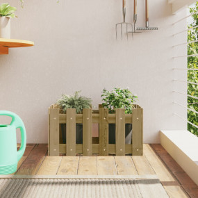 Garden Planter Natural Pine Vacuum pressure treated pin...