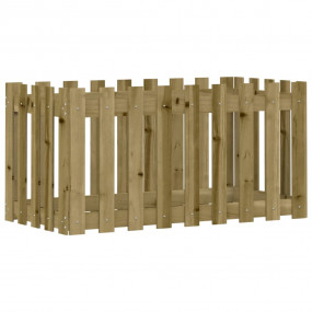 Garden Raised Bed Wood Impregnated Pine Wood Medium Dur...