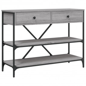 Console Table Grey Sonoma Engineered wood, Steel Narrow...