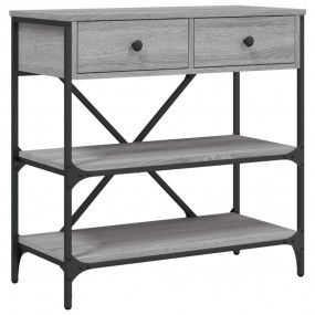 Console Table Gray sonoma Engineered wood, metal Consol...