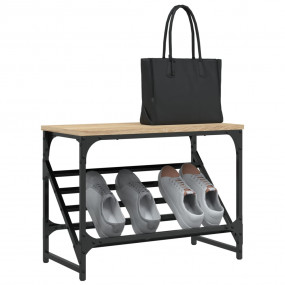 Shoe Rack Sonoma Oak Engineered Wood 23.6 x 11.8 x 17.7...