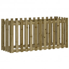 Garden Raised Bed Natural Wood Pressure-treated Pine Wo...