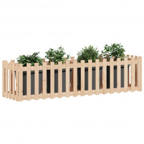 Garden Raised Bed Natural Pine Solid Pine Wood Large Du...