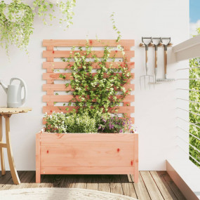 Garden Planter Natural Wood Solid Douglas Wood