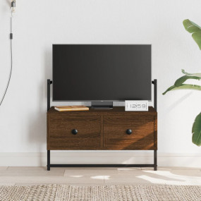TV Cabinet Brown Oak Engineered wood, metal Medium TV C...