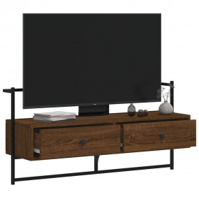 TV Cabinet Brown Oak Engineered wood, metal