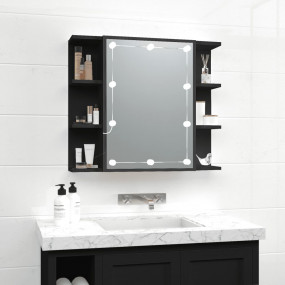 Mirror Cabinet Black Engineered wood Medium Mirror Cabi...